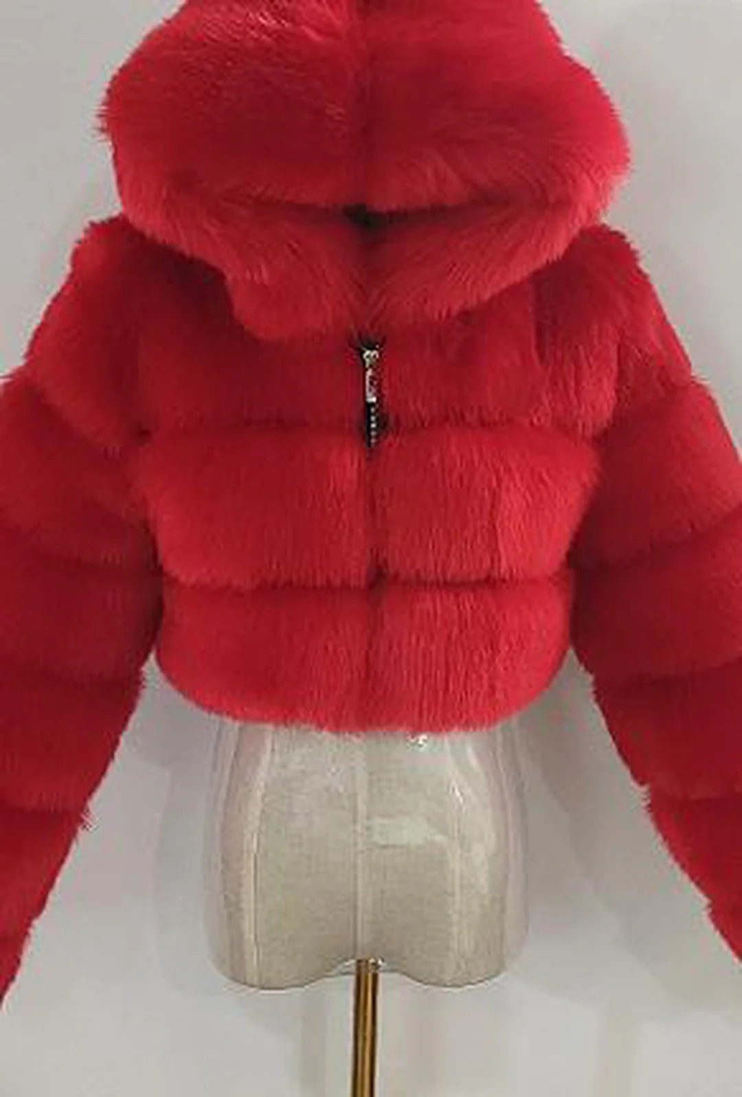 KAYLI - BELERO HOODED FUR JACKET - Image 14