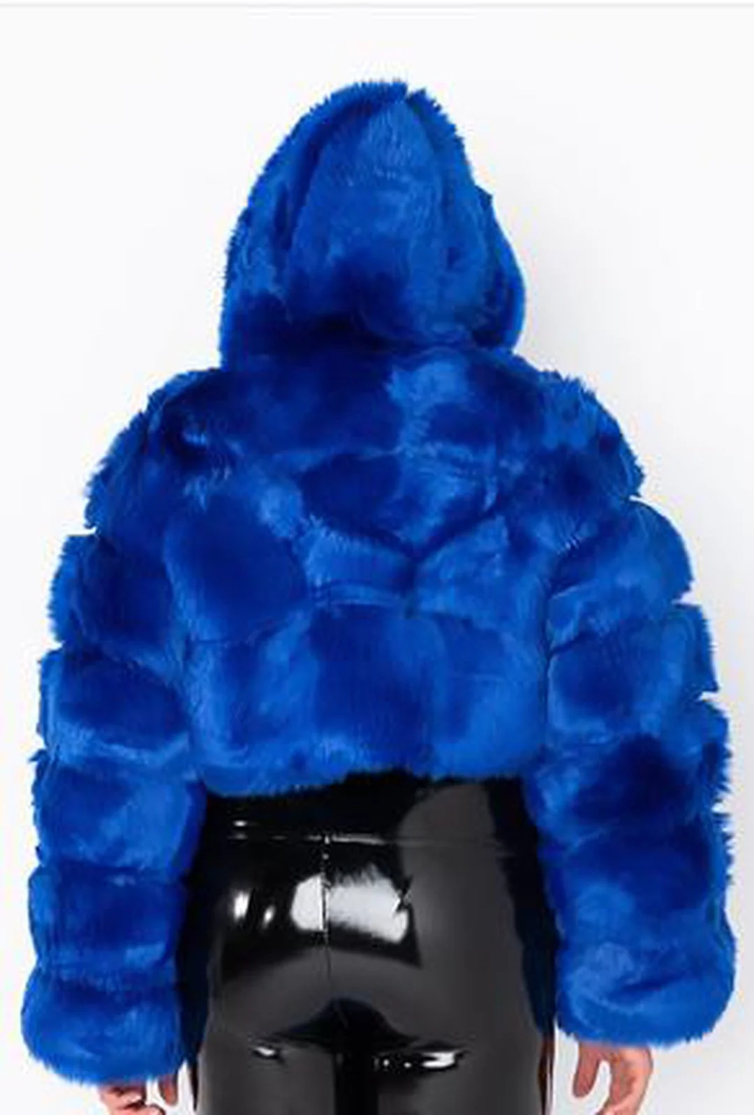 KAYLI - BOLERO HOODED FUR JACKET - Image 4