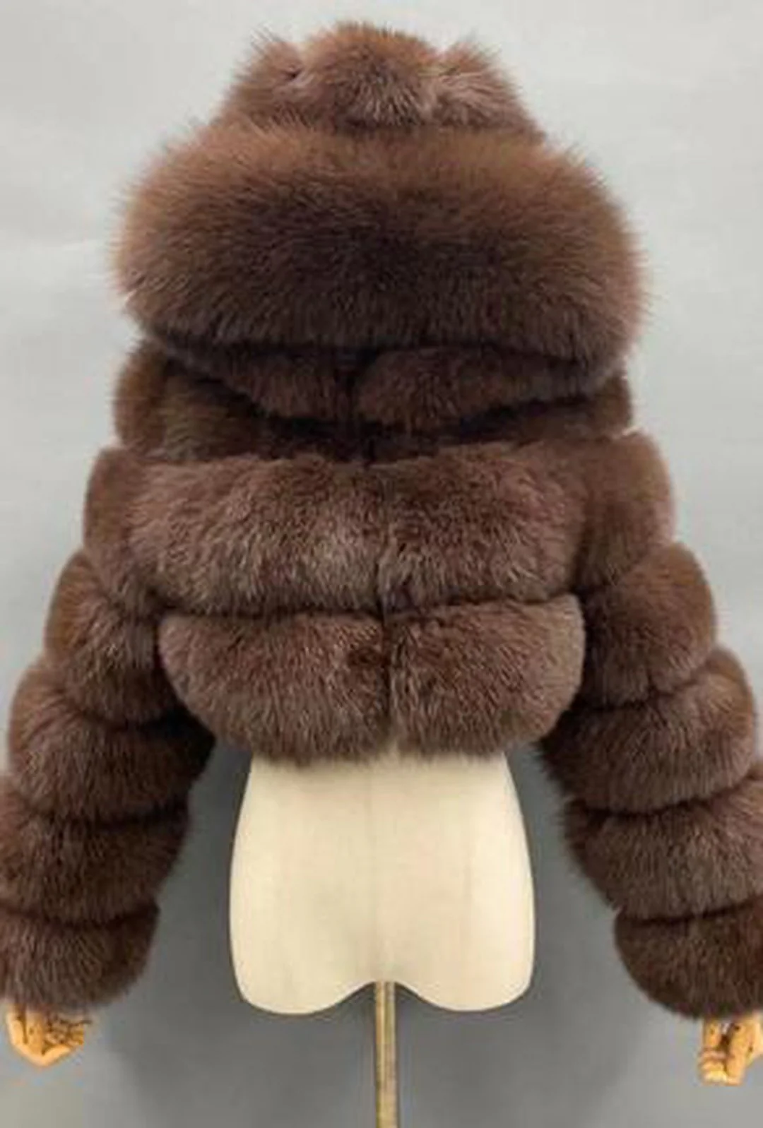 K'ERA - BELERO HOODED FUR JACKET - Image 3