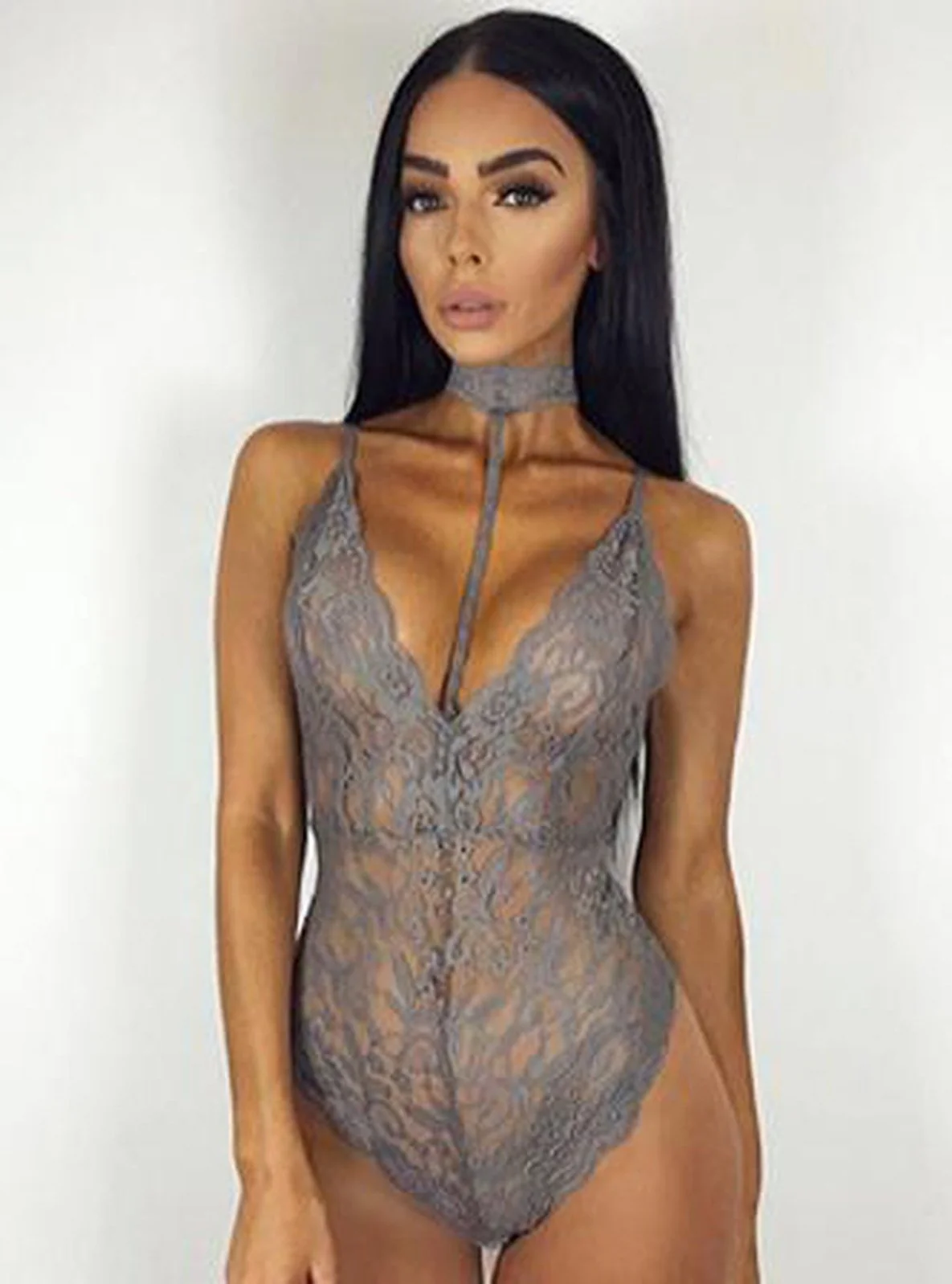 KIMI - 1 PIECE CHOKER LACE TEDDY - Image 5
