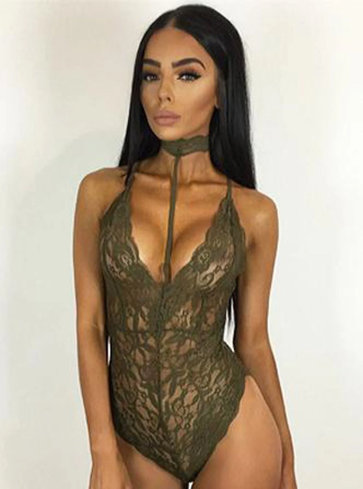 KIMI - 1 PIECE CHOKER LACE TEDDY - Image 6