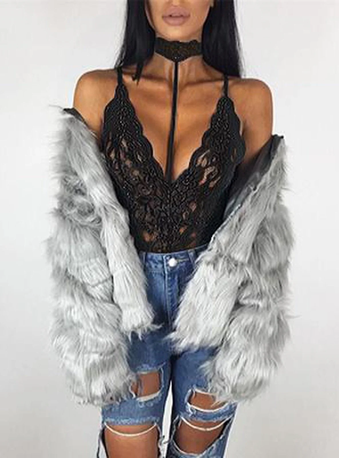 KIMI - 1 PIECE CHOKER LACE TEDDY - Image 8