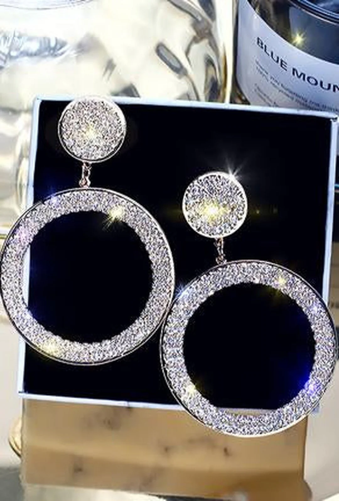 LARKIN - PAVE HOOP EARRING - Image 5