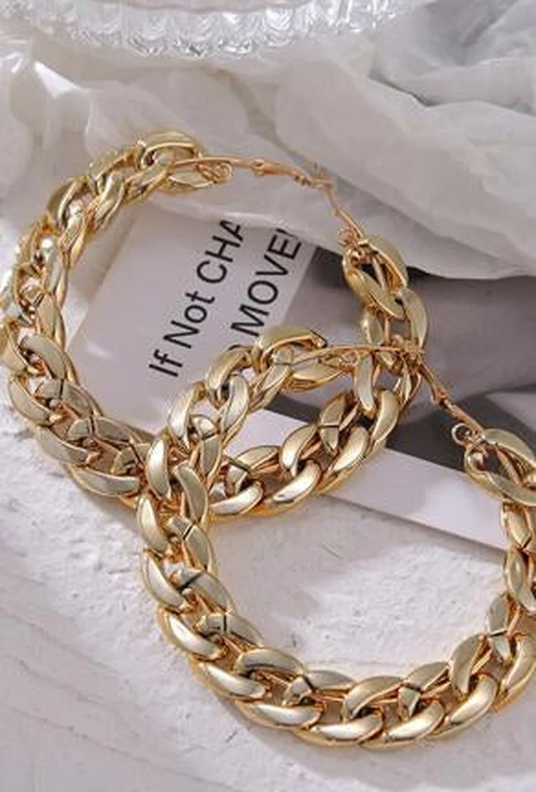 LIBI - LINK HOOP EARRING - Image 4