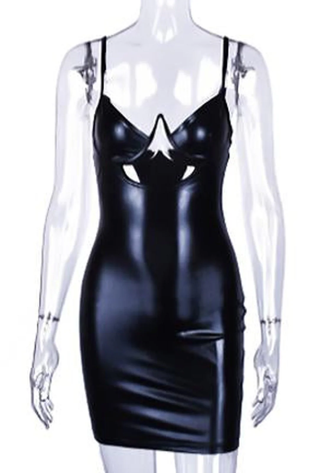 MALIBU - BUSTIER WET LOOK DRESS - Image 4