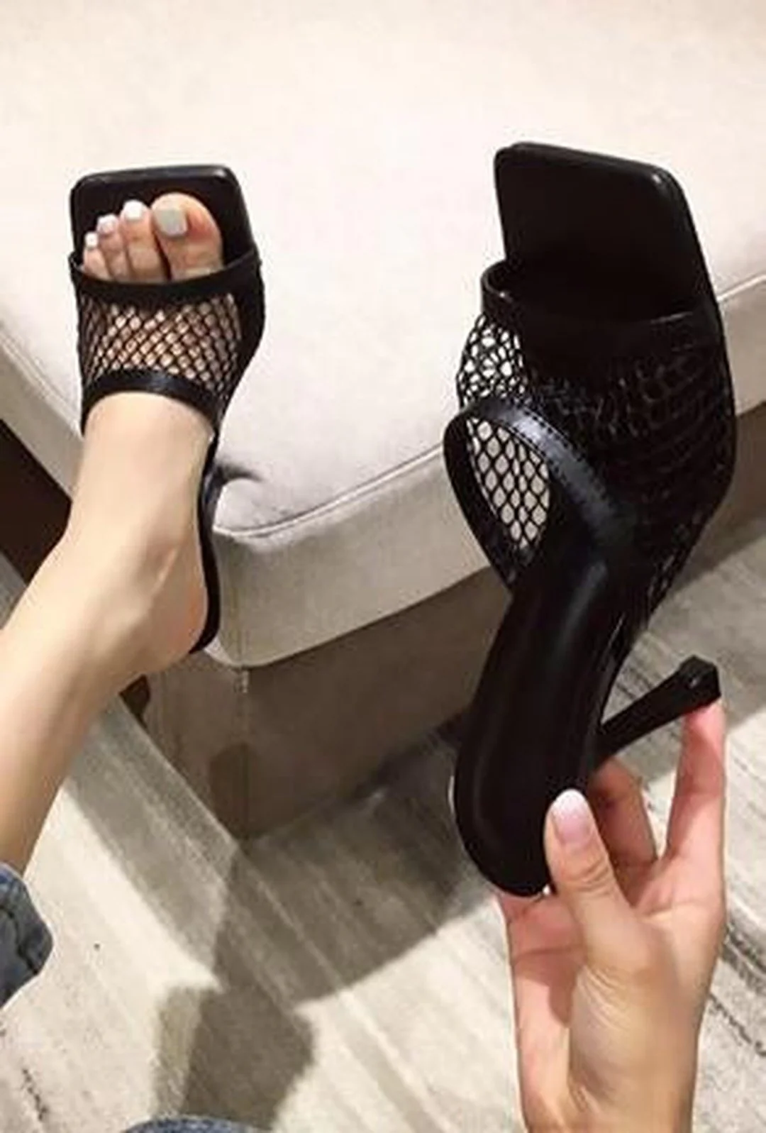 MARLINE - MESH MULE SANDALS - Image 5
