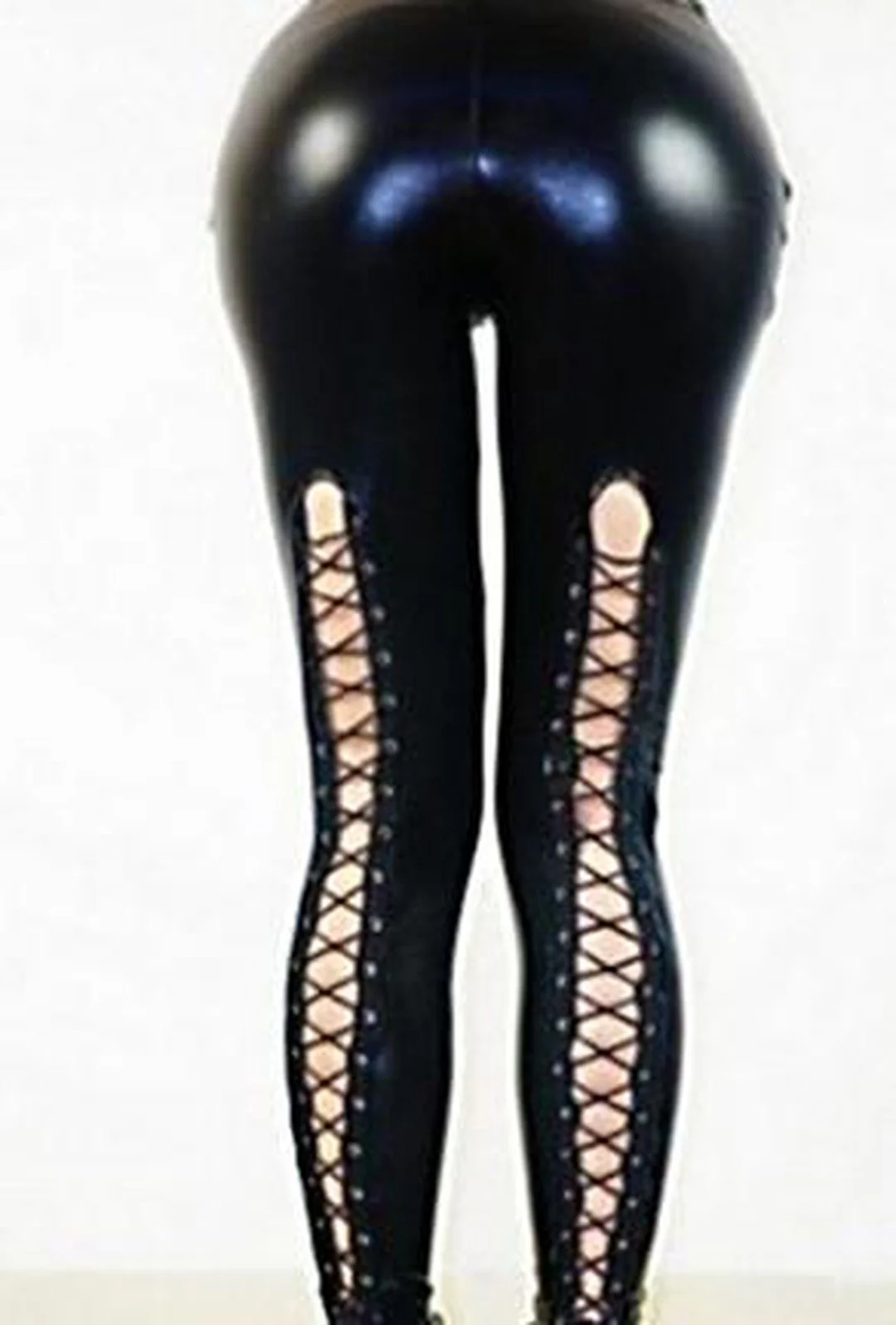 NATISHA - LACE UP LEGGINGS - Image 5