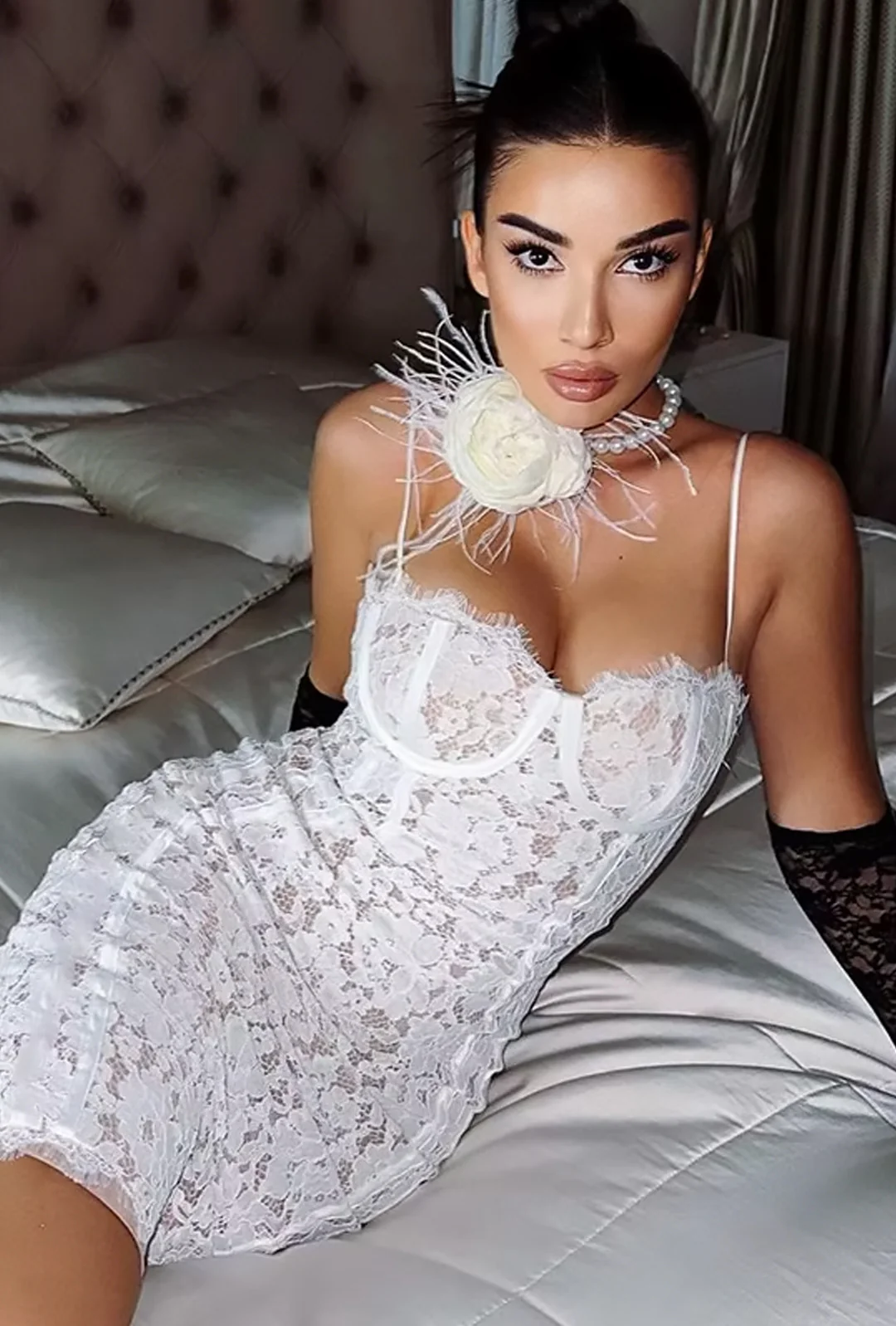 NIKITA - LACE LINGERIE DRESS - Image 6