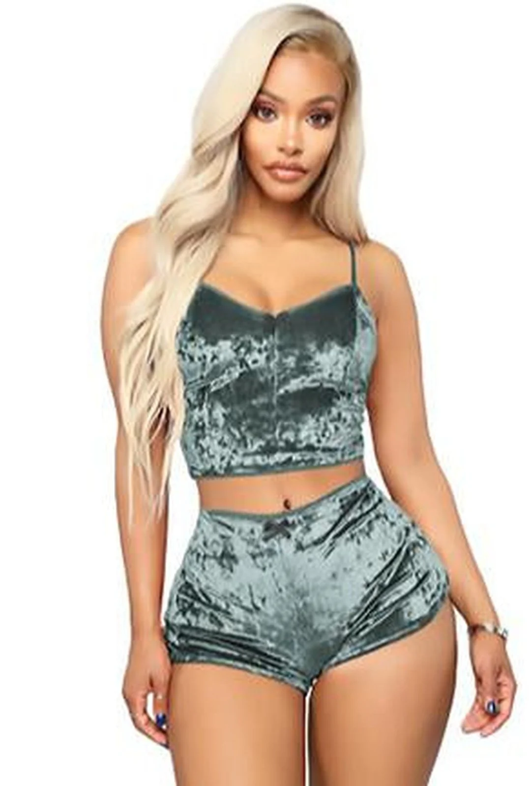 PAGGI - VELVET CAMISOLE SET - Image 4