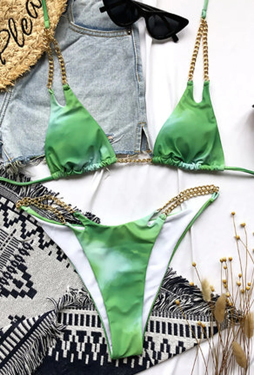 PAGI - TIE DYE CHAIN STRAP SWIMSUIT - Image 5