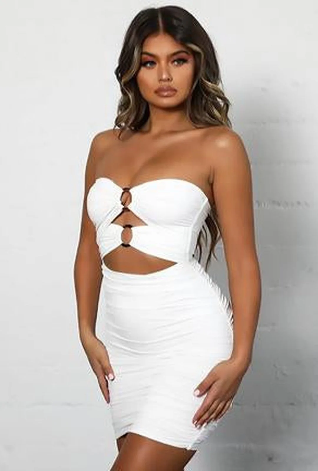 PATSY - CUTOUT RUCHED DRESS - Image 6