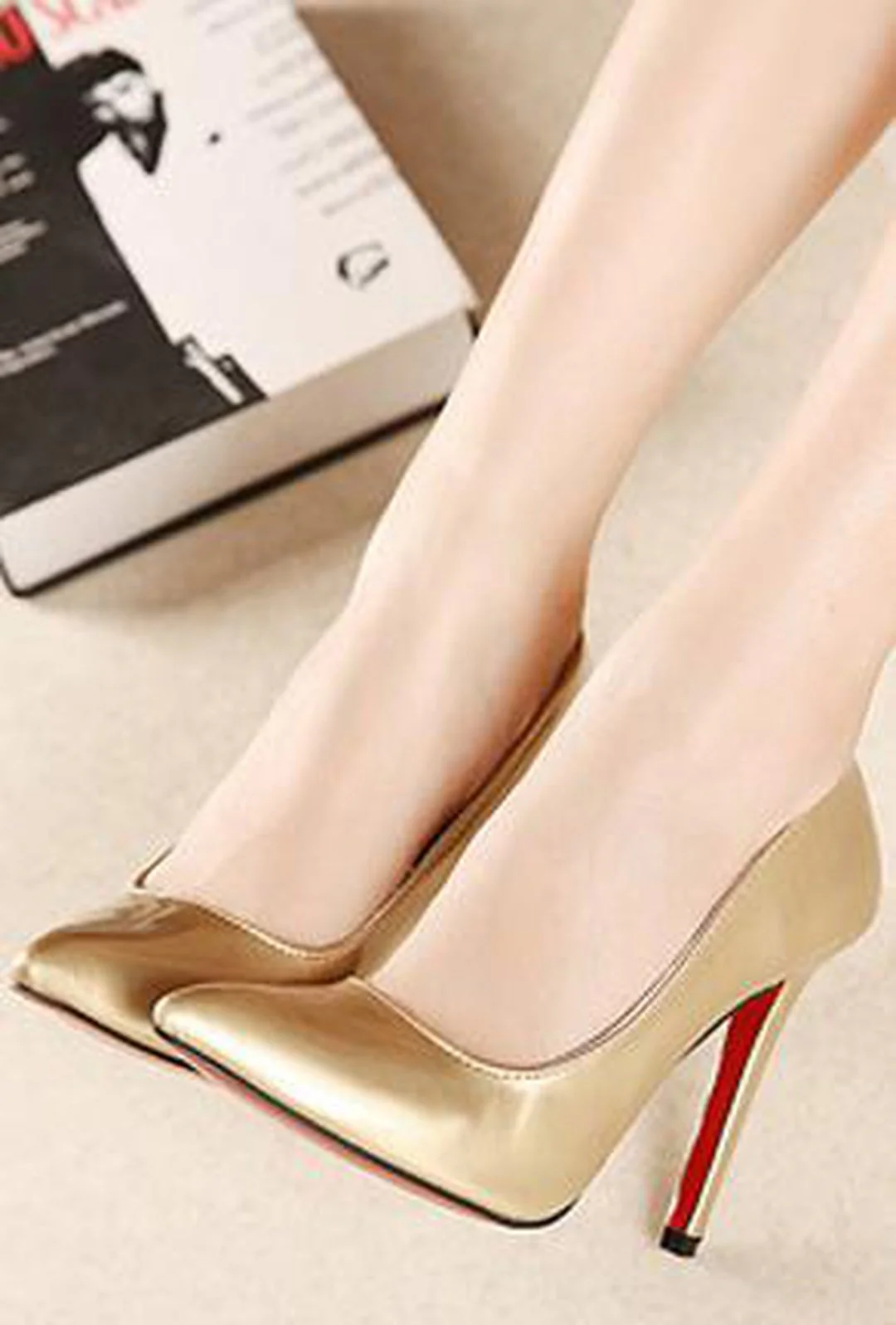 POMELO - PATENT PUMPS HEELS - Image 4