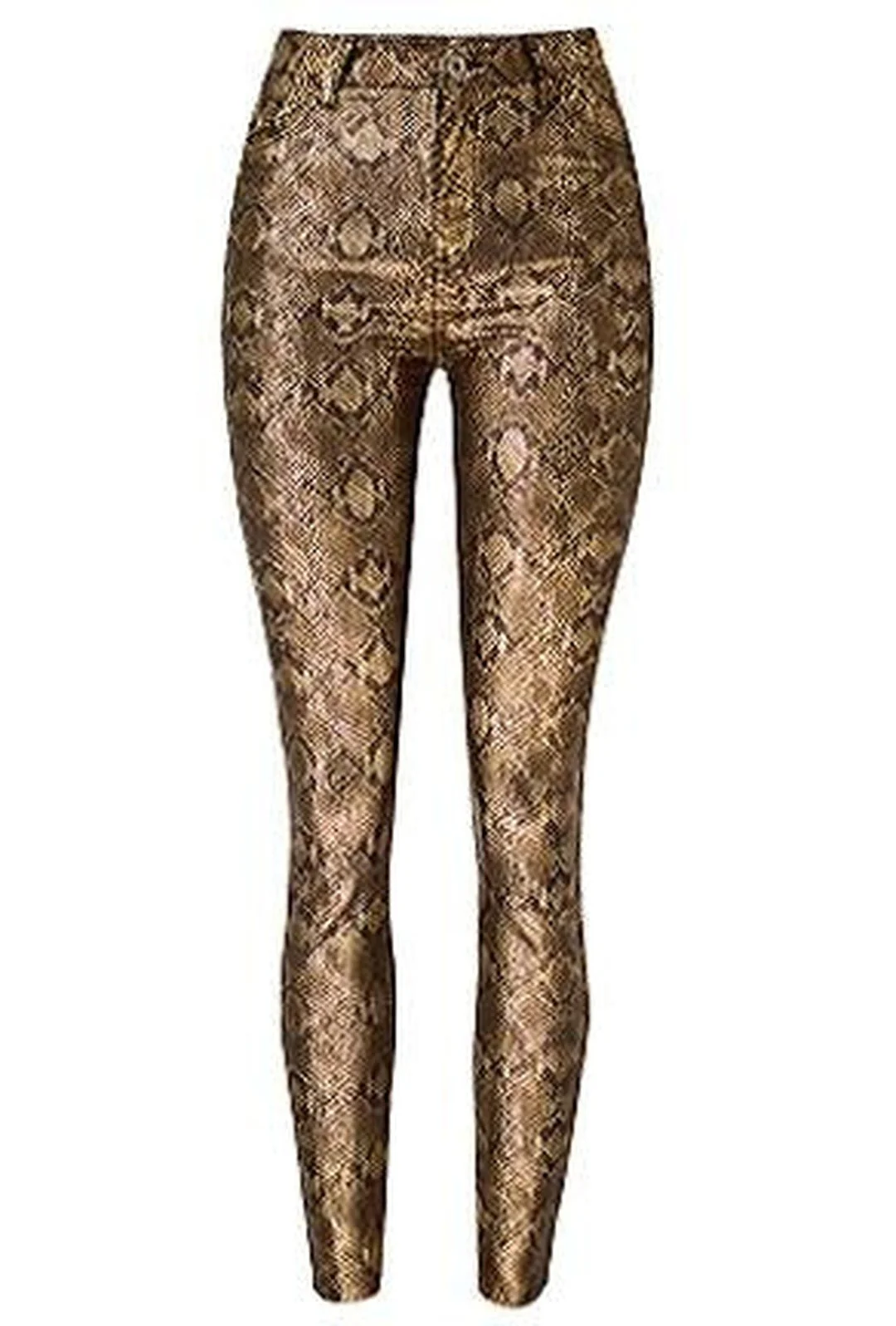RESE - GOLD PYTHON PRINT JEANS - Image 6