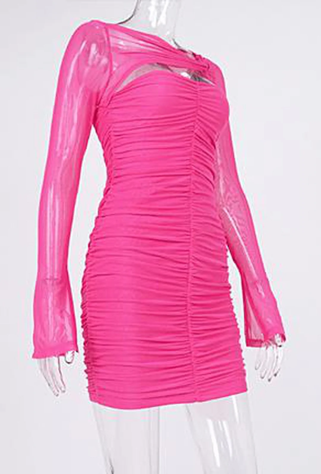 RENATA - DRAPE RUCHED DRESS - Image 4