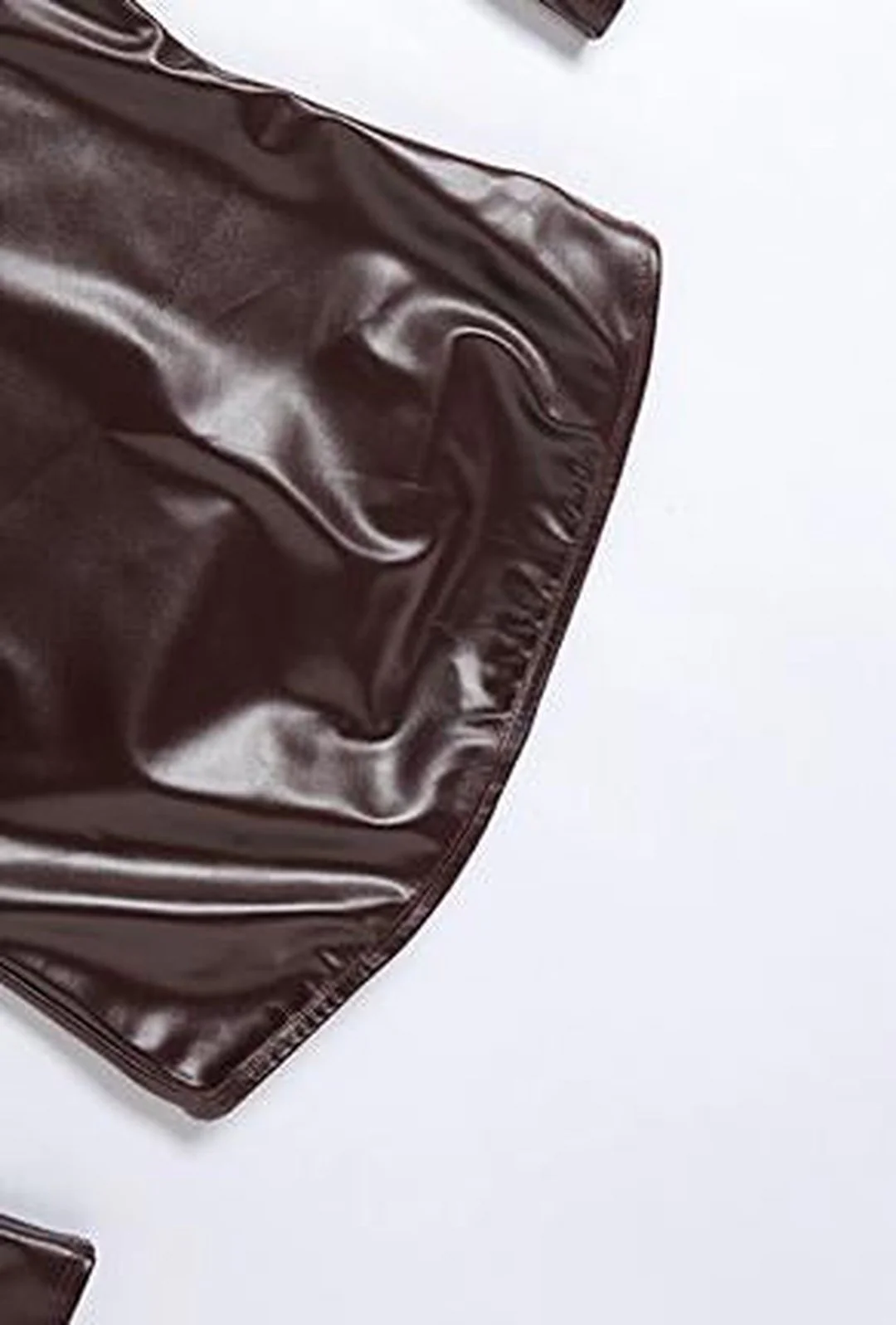 RHONDA - LEATHERETTE TUBE DRESS - Image 8