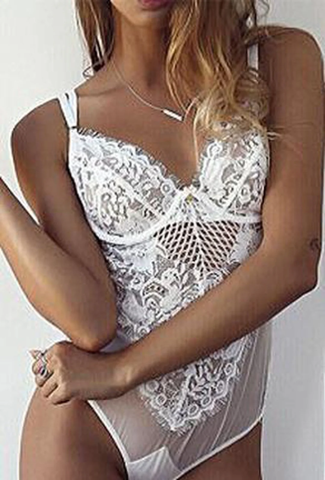 RIKI - LACE 1 PIECE LINGERIE TEDDY - Image 3