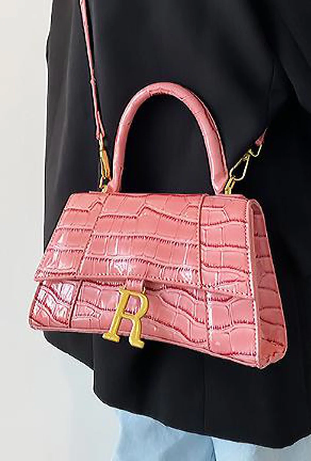 ROHNDA - HOURGLASS CROC BAG - Image 7