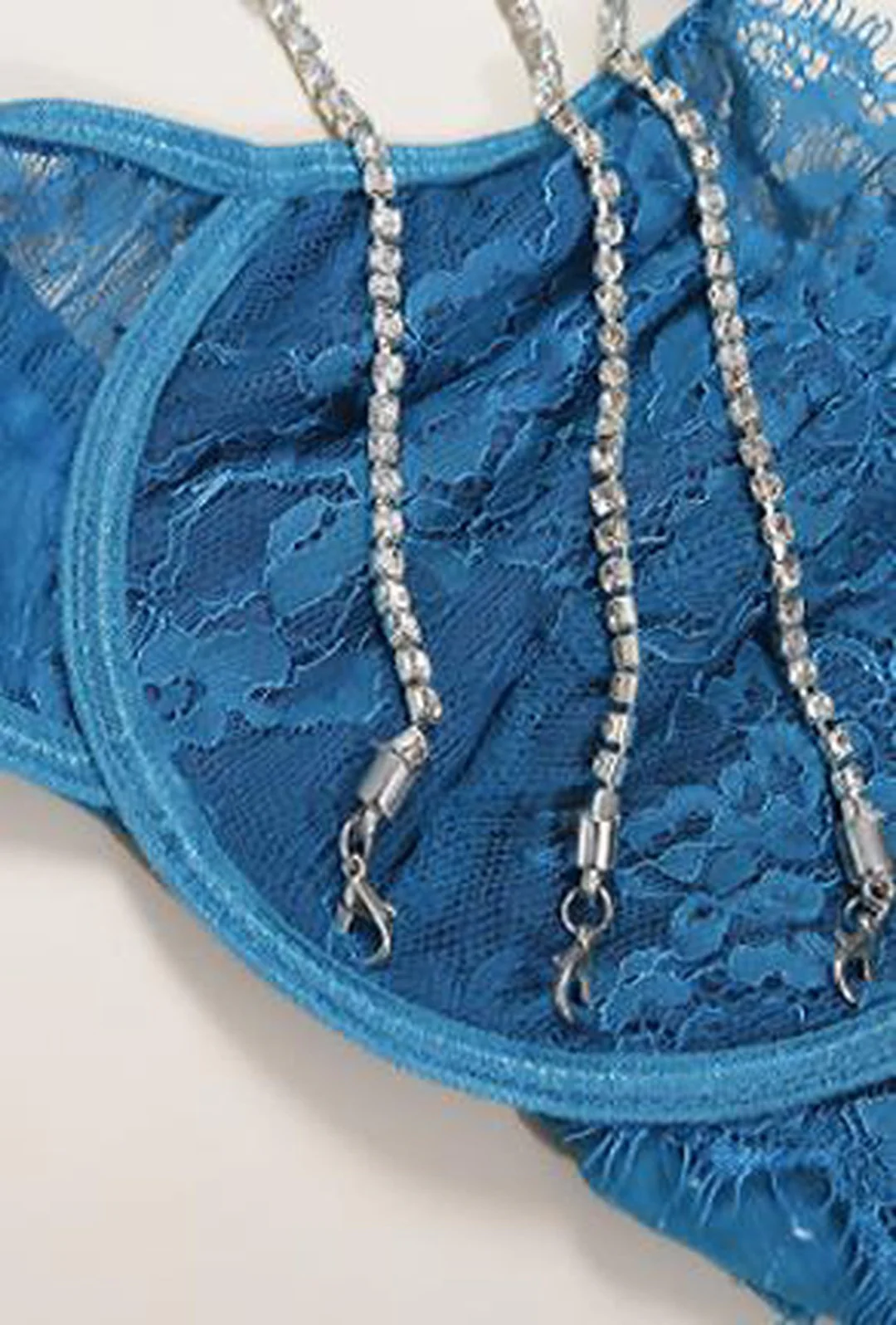 ROSA - RHINESTONE GARTER LINGERIE SET - Image 6