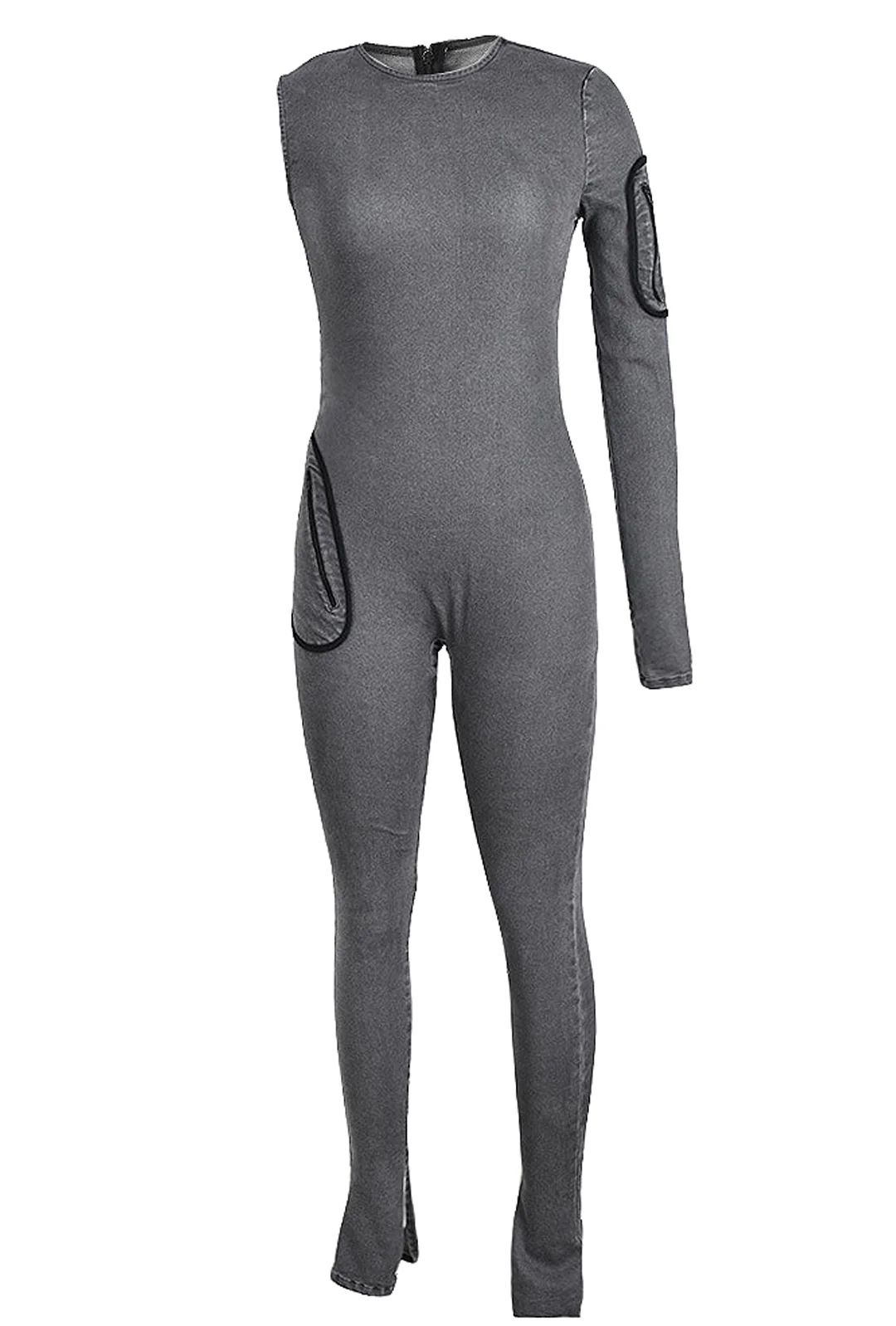RUE - DISTRESS ASYM BODYSUIT - Image 2
