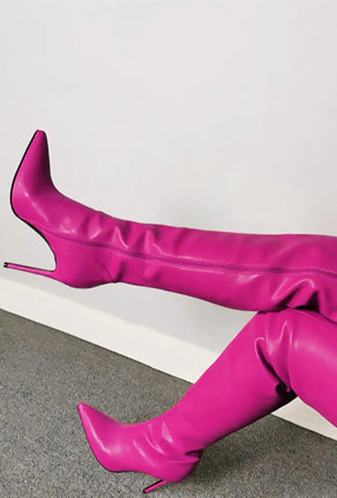 SABOURIN - ZIPPER OTK BOOTS - Image 11