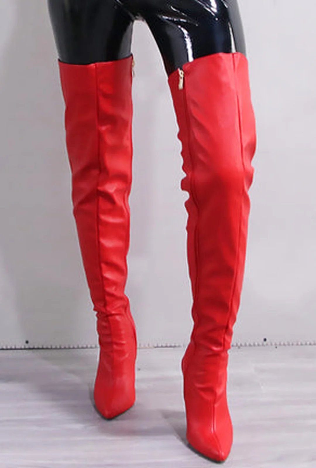 SABOURIN - ZIPPER OTK BOOTS - Image 7