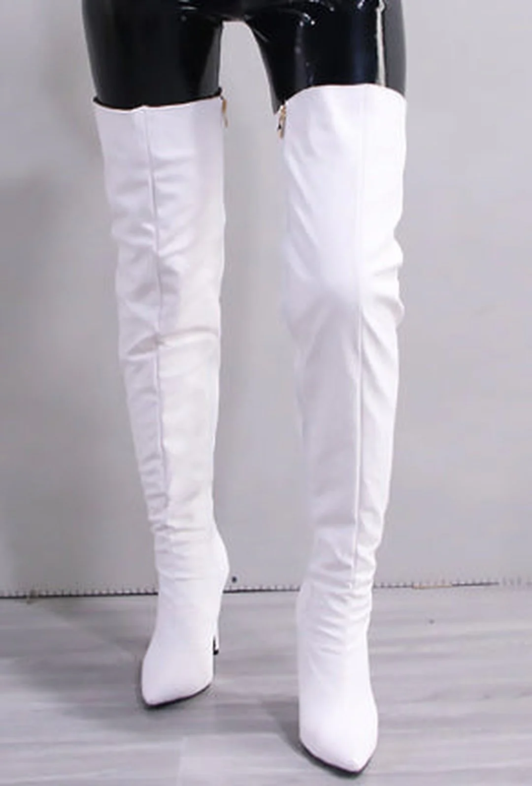 SABOURIN - ZIPPER OTK BOOTS - Image 8
