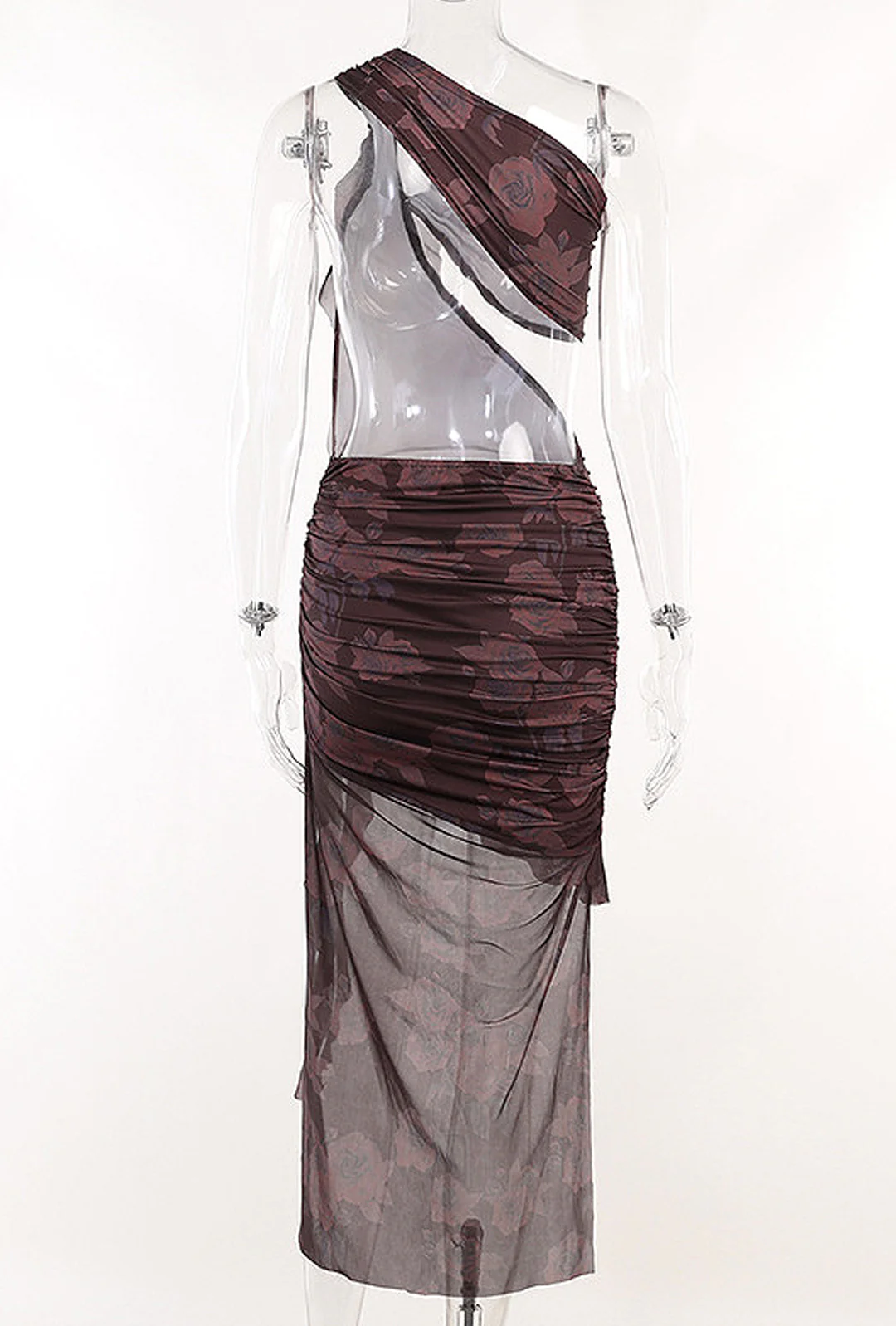 SAFURA - FLORAL PRINTED DRAPE DRESS - Image 8
