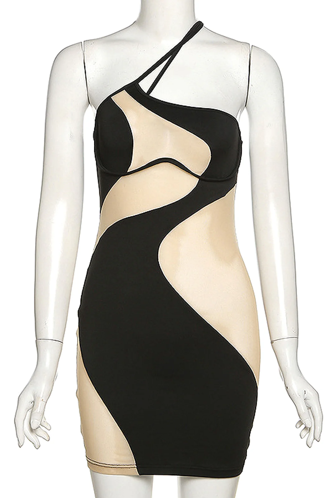 SAUNDRA - SWIRL SHEER DRESS - Image 2
