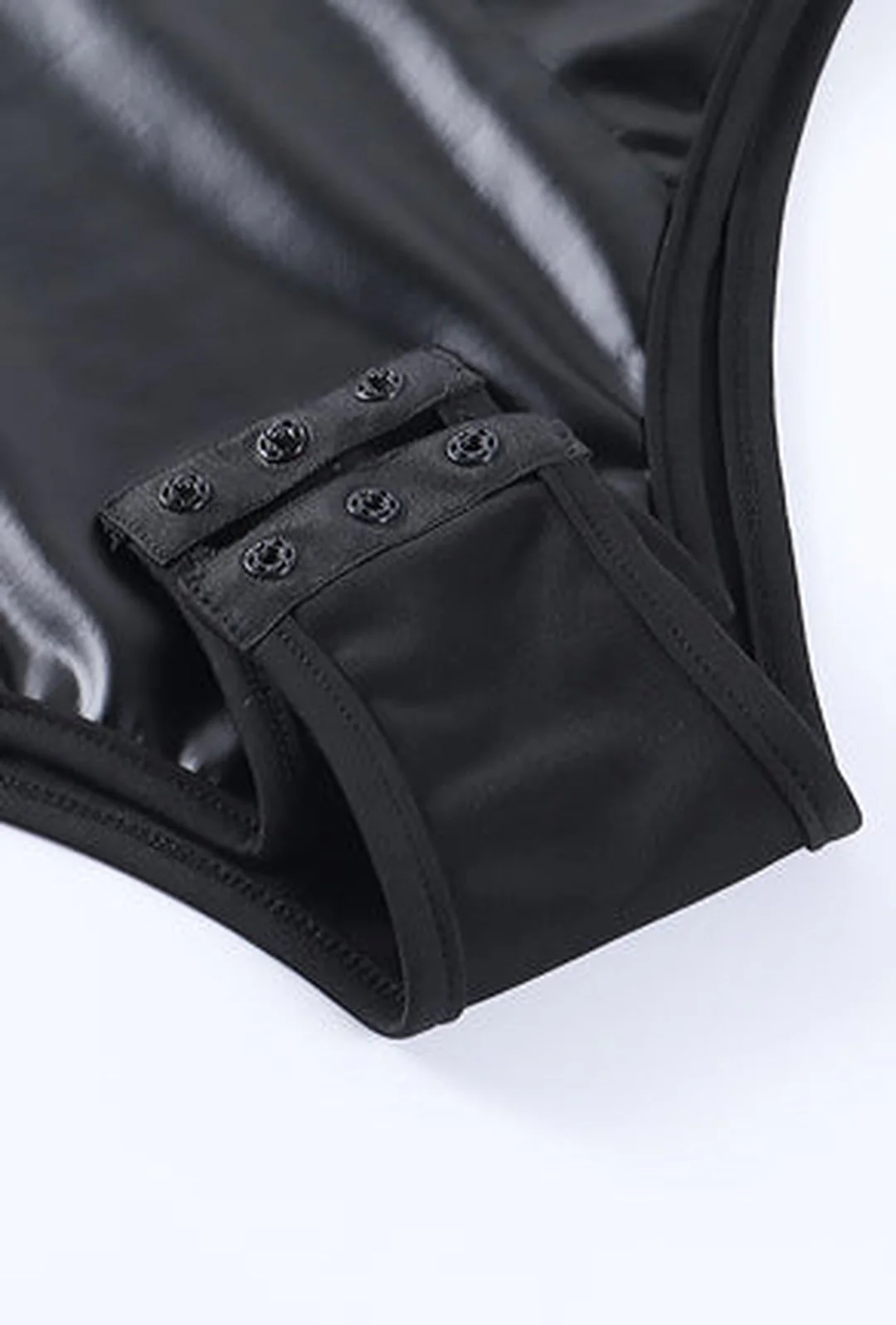SHAN - LEATHERETTE BUSTIER BODYSUIT - Image 7