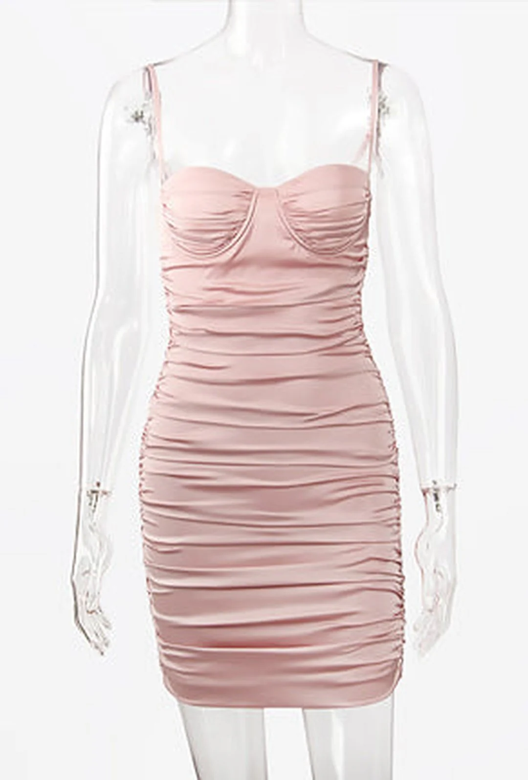SHANNI - RUCHED MINI DRESS - Image 2