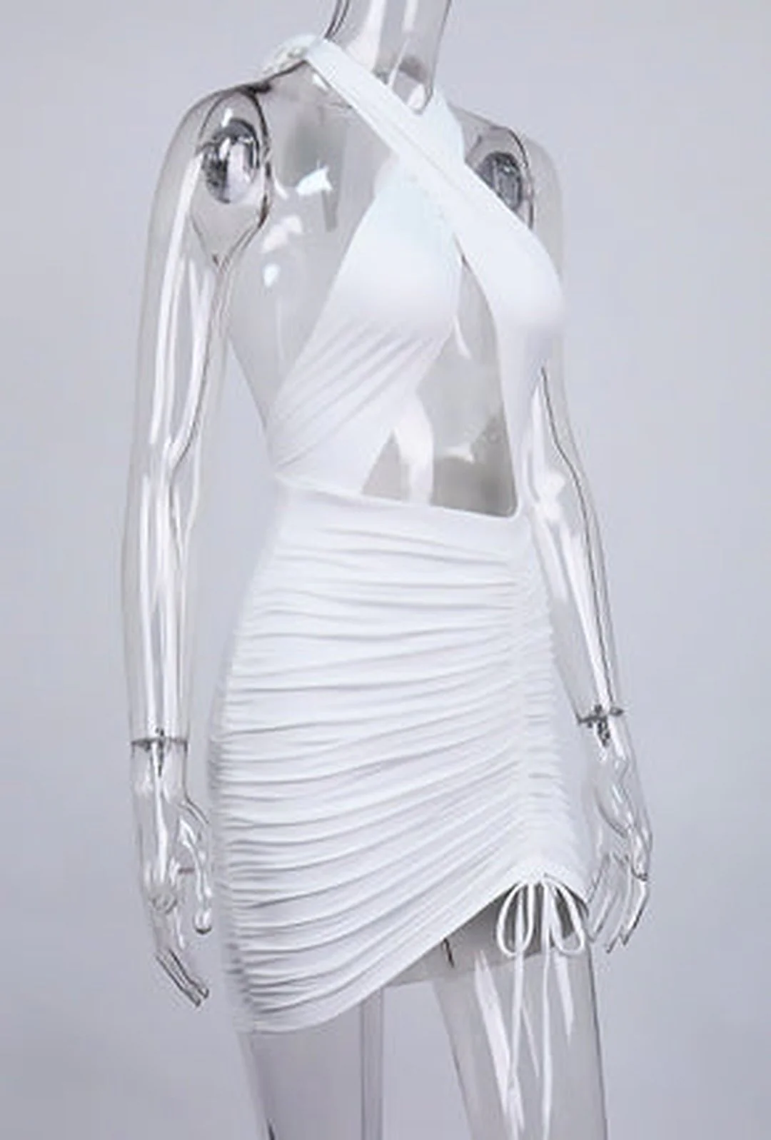 SHELIA - RUCHED CRISS CROSS DRESS - Image 9