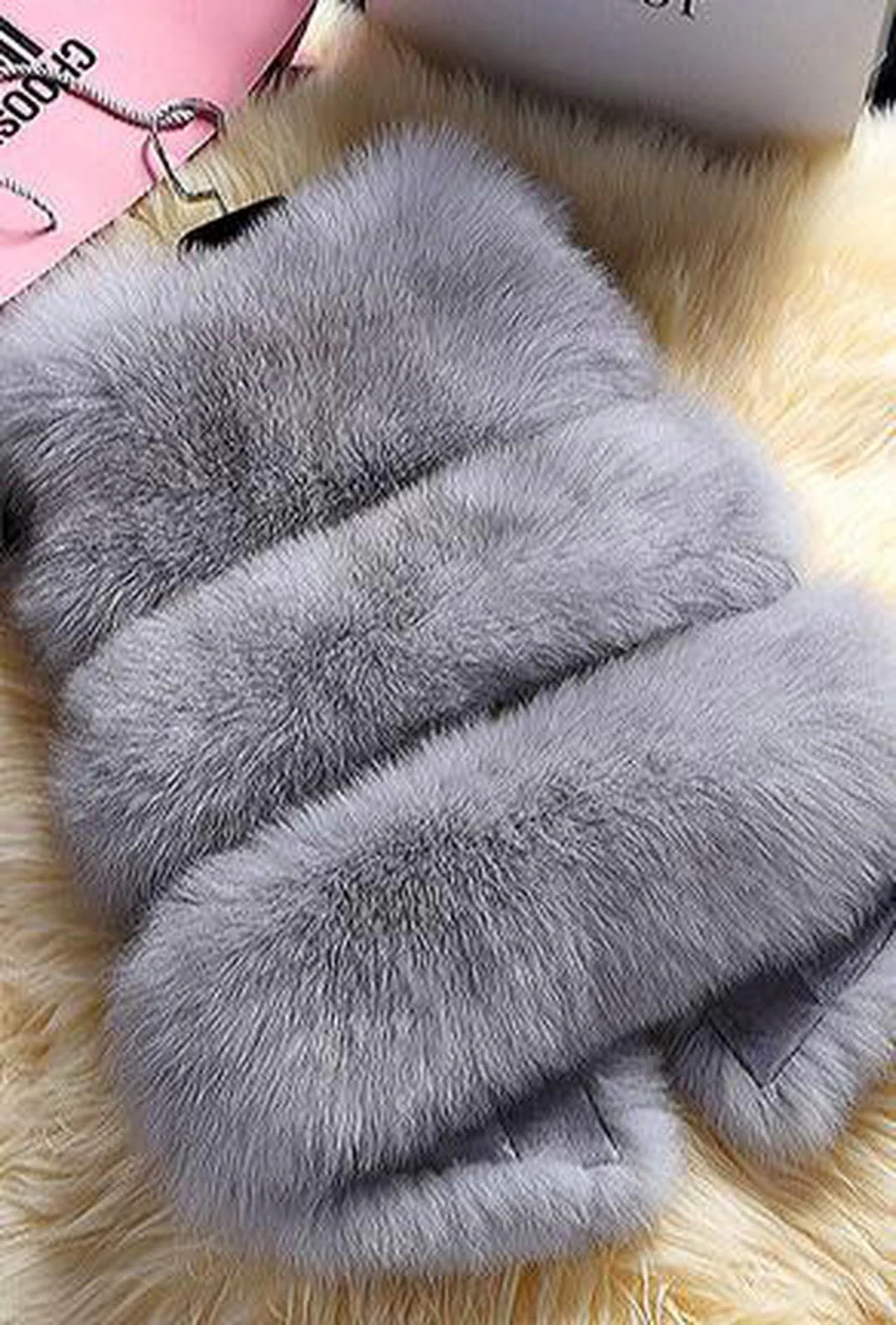 SOFIA - PUFFY BOLERO FUR VEST - Image 11
