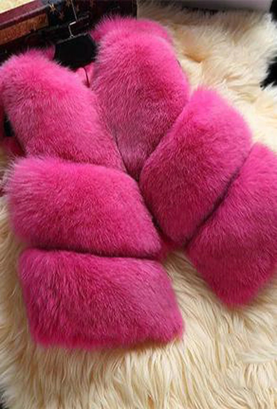 SOFIA - PUFFY BOLERO FUR VEST - Image 5