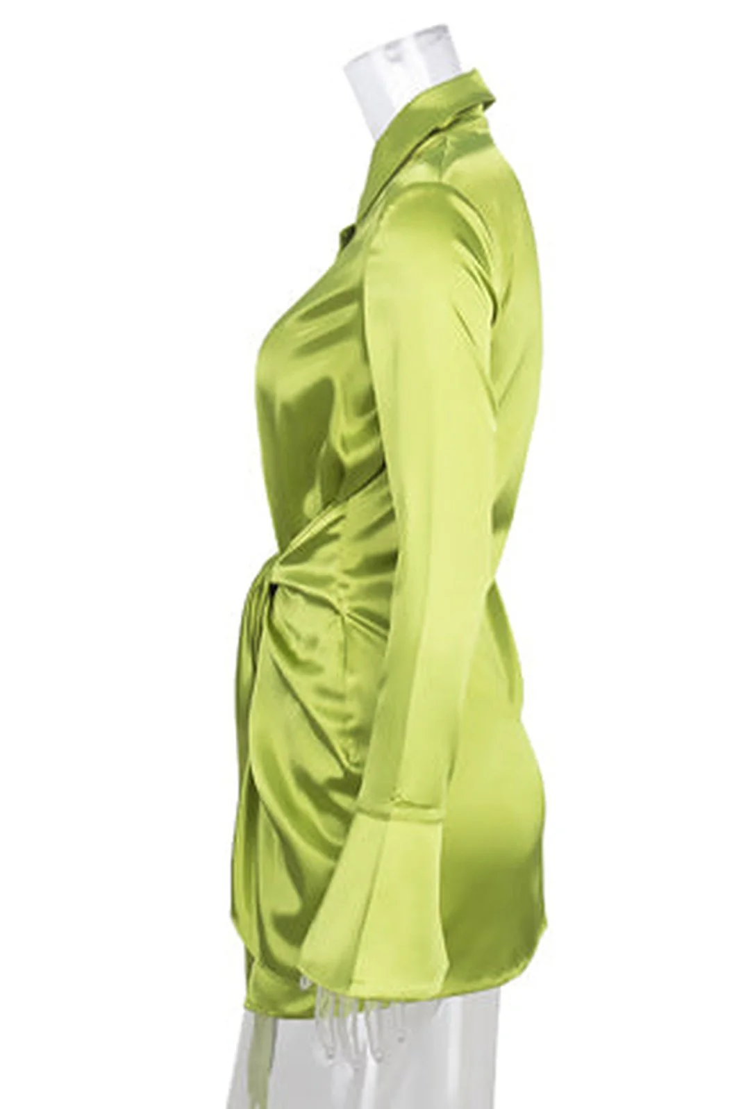 SOPHIE - SHIRT SATEEN DRESS - Image 7