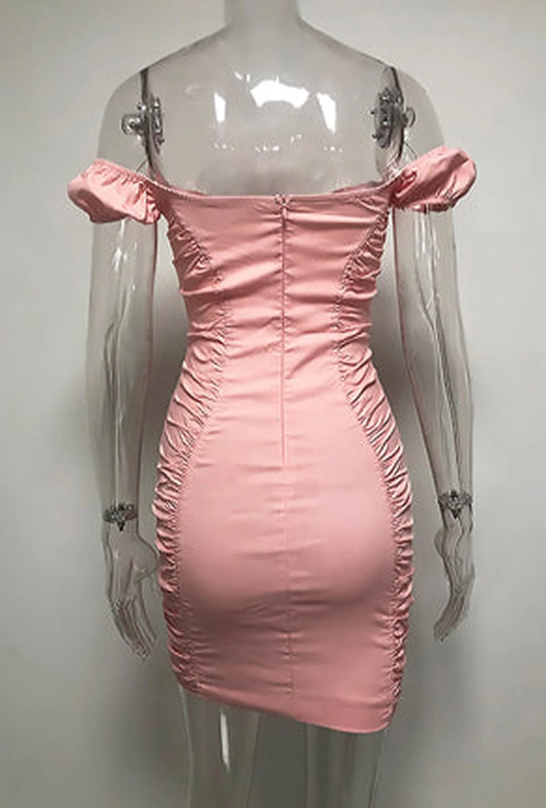 SUSSY - LACE FRONT RUCHED DRESS - Image 4