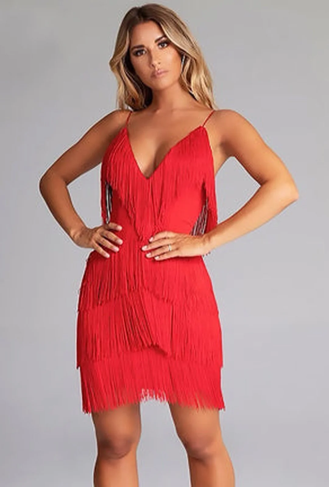 TERRI - CHEVRON GATSBY DRESS - Image 4