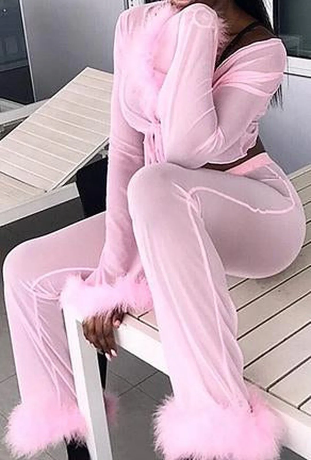 TISSA - LINGERIE FUR PAJAMA SET - Image 7