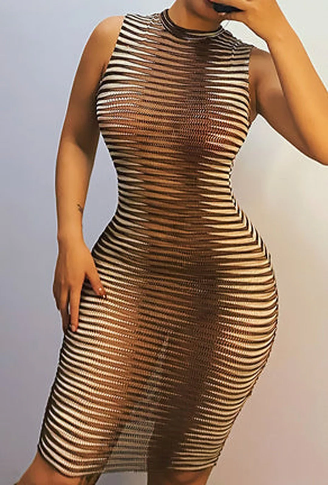 TZE - REPTILIAN OMBRE PRINT DRESS - Image 4
