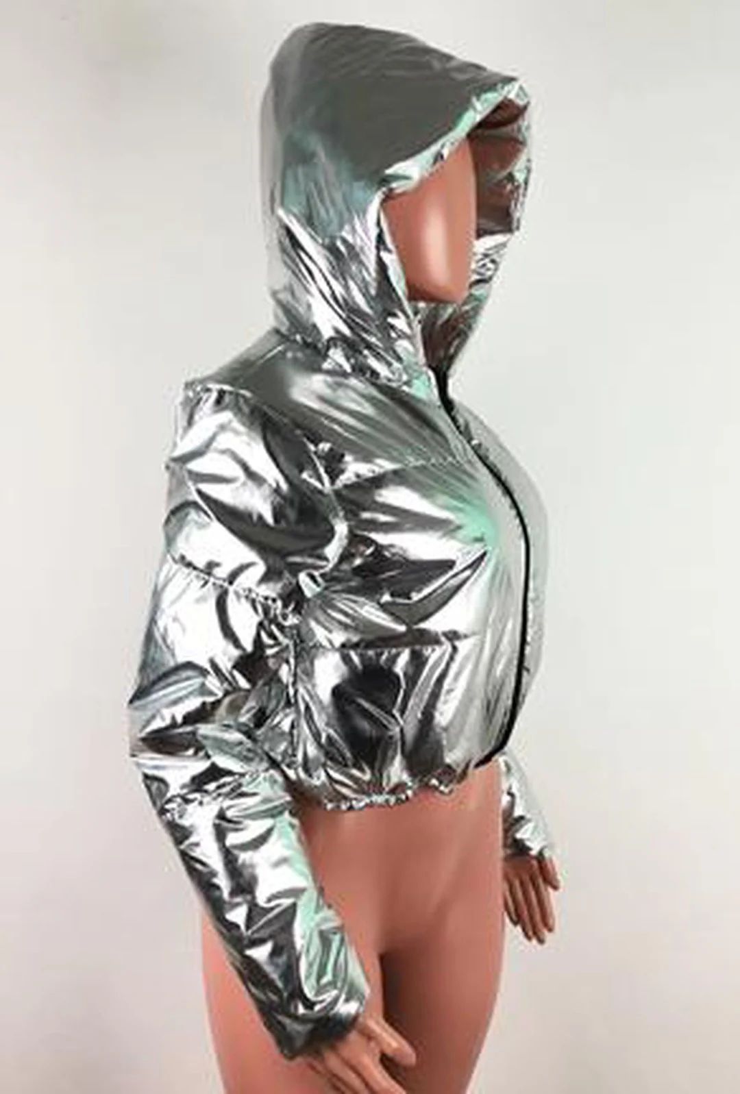 VALORA - METALLIC CROP JACKET - Image 6