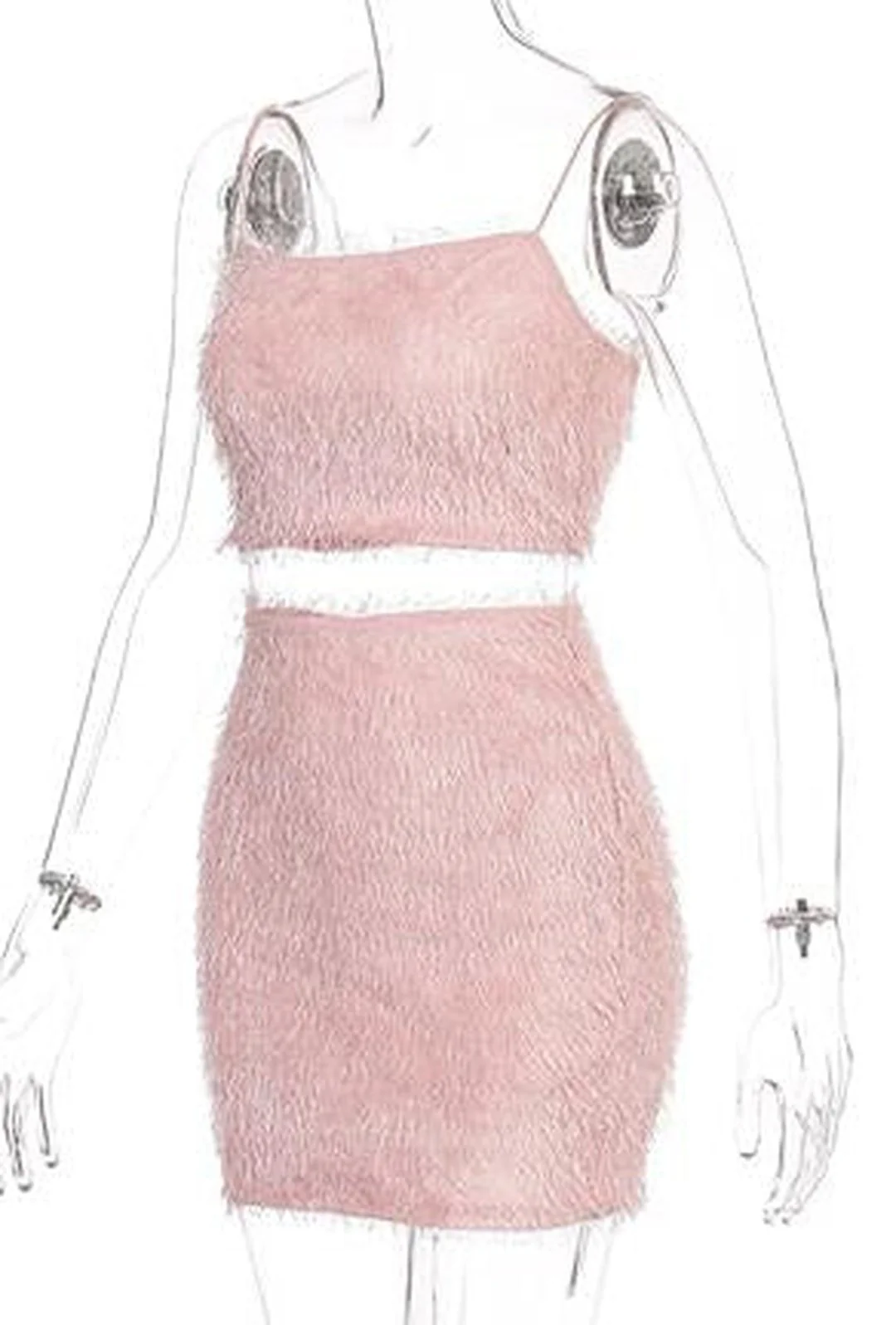 VEGA - FUZZY 2 PIECE DRESS - Image 4