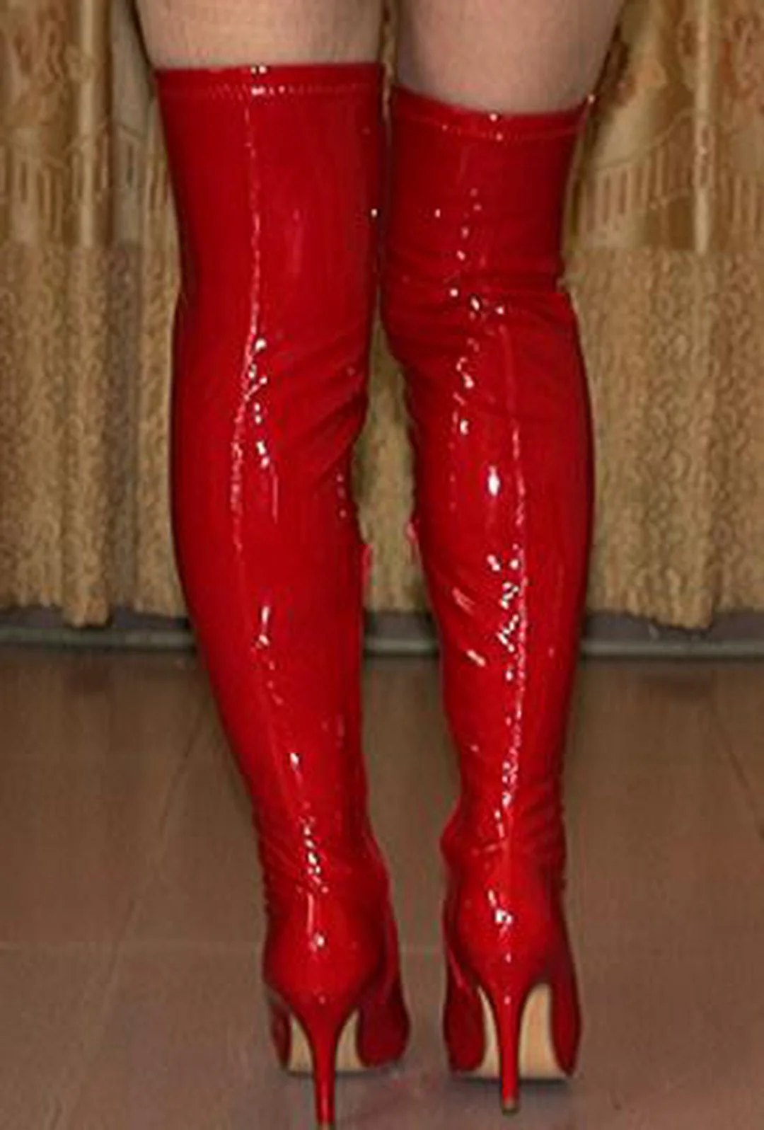 VIKKI VAY - LATEX OTK BOOTS - Image 5