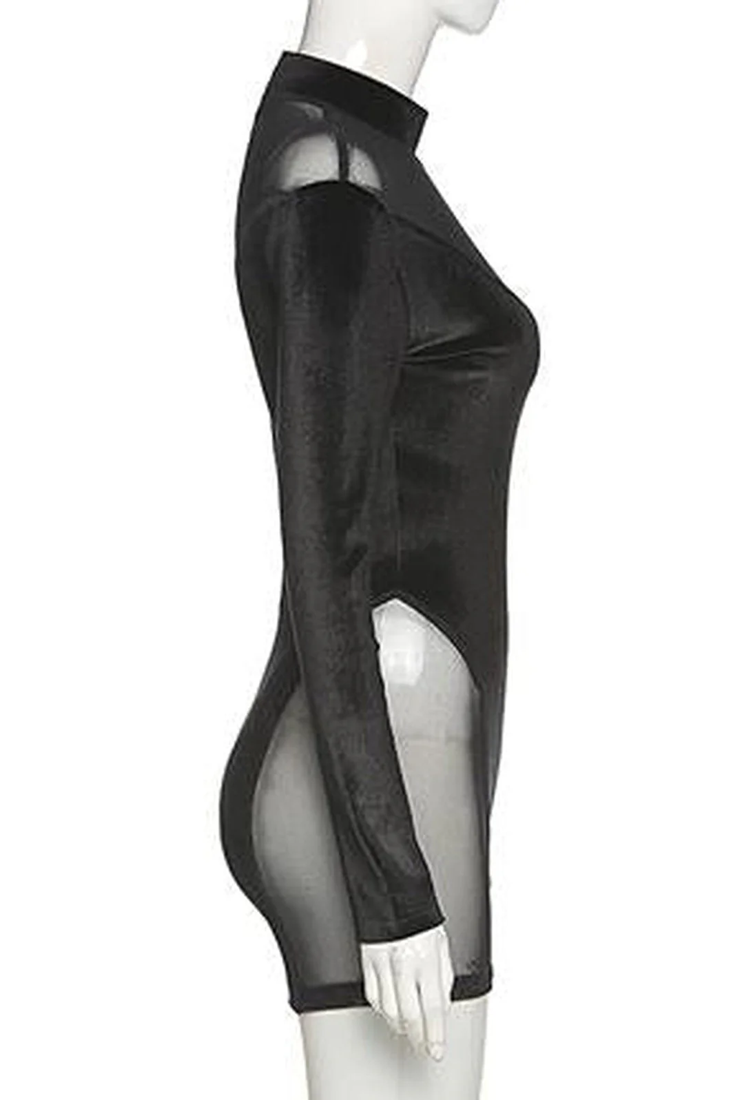 YANNA - VELOUR ROMPER BODYSUIT - Image 5