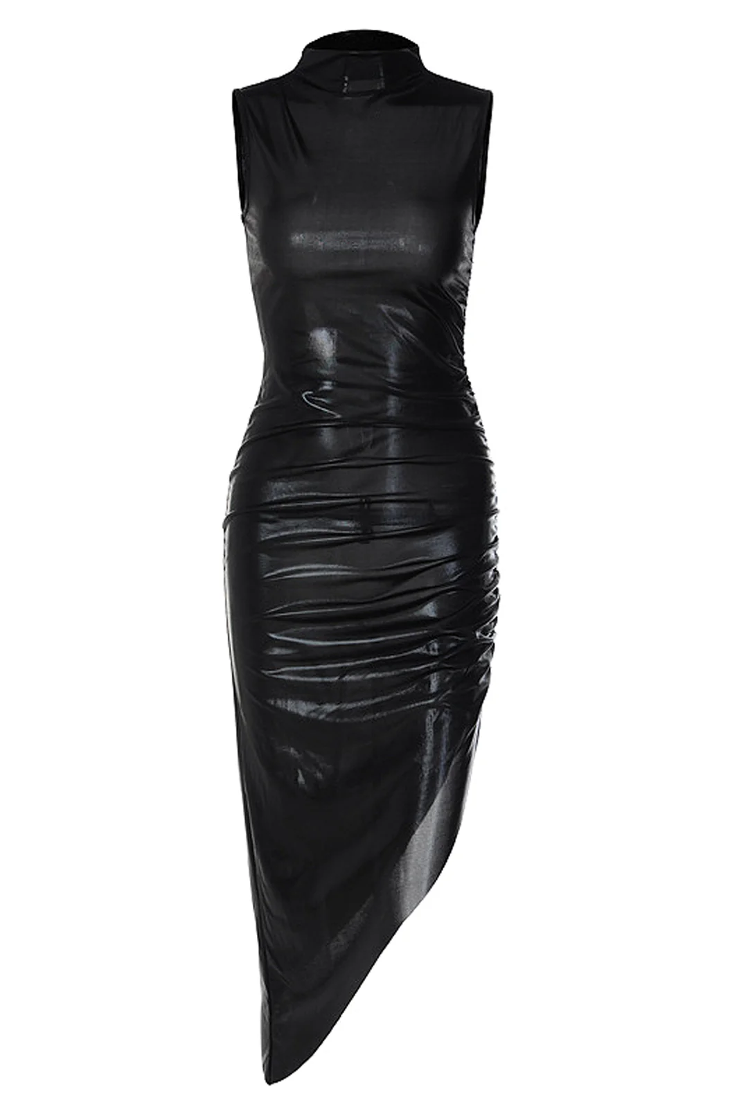 ZARIA - ASYM KNIT METALLIC DRESS - Image 5